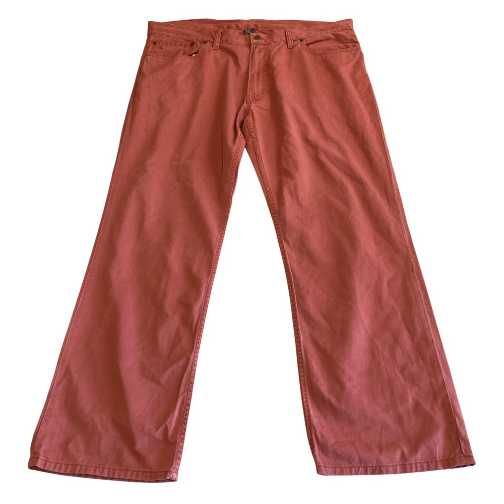 VTG Polo Ralph Lauren Dry Goods Pants Men 40x30 (Fit 40x31) Pink Cotton Twill